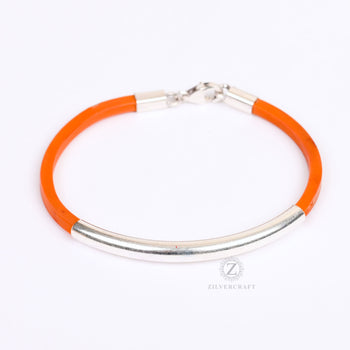 Orange Plain Bracelet