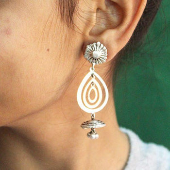 Jali Tribal Silver Earrings