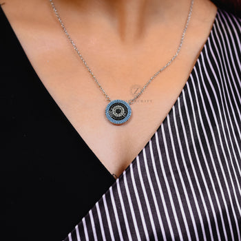 Circle Evil Eye Necklace