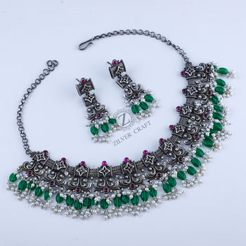 Classic Green Necklace Set