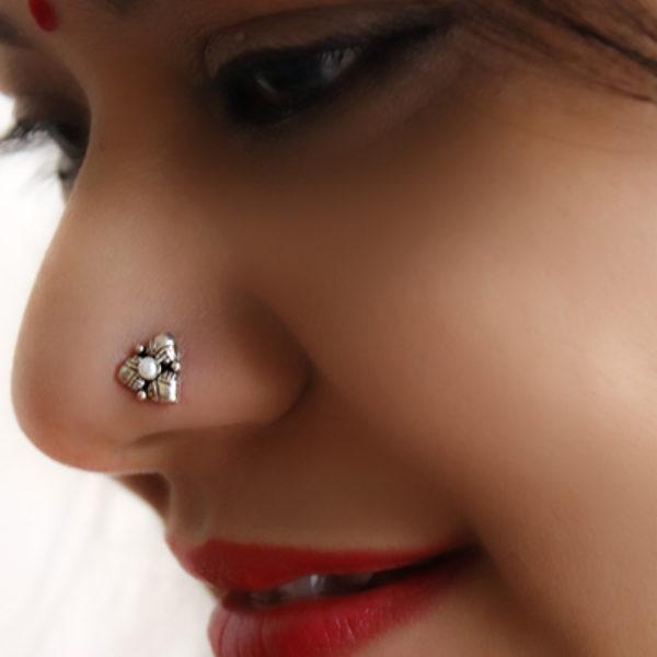 Kolam Design Auspicious Nose Pin Amulet Nose Cuff Big Design Nose clip