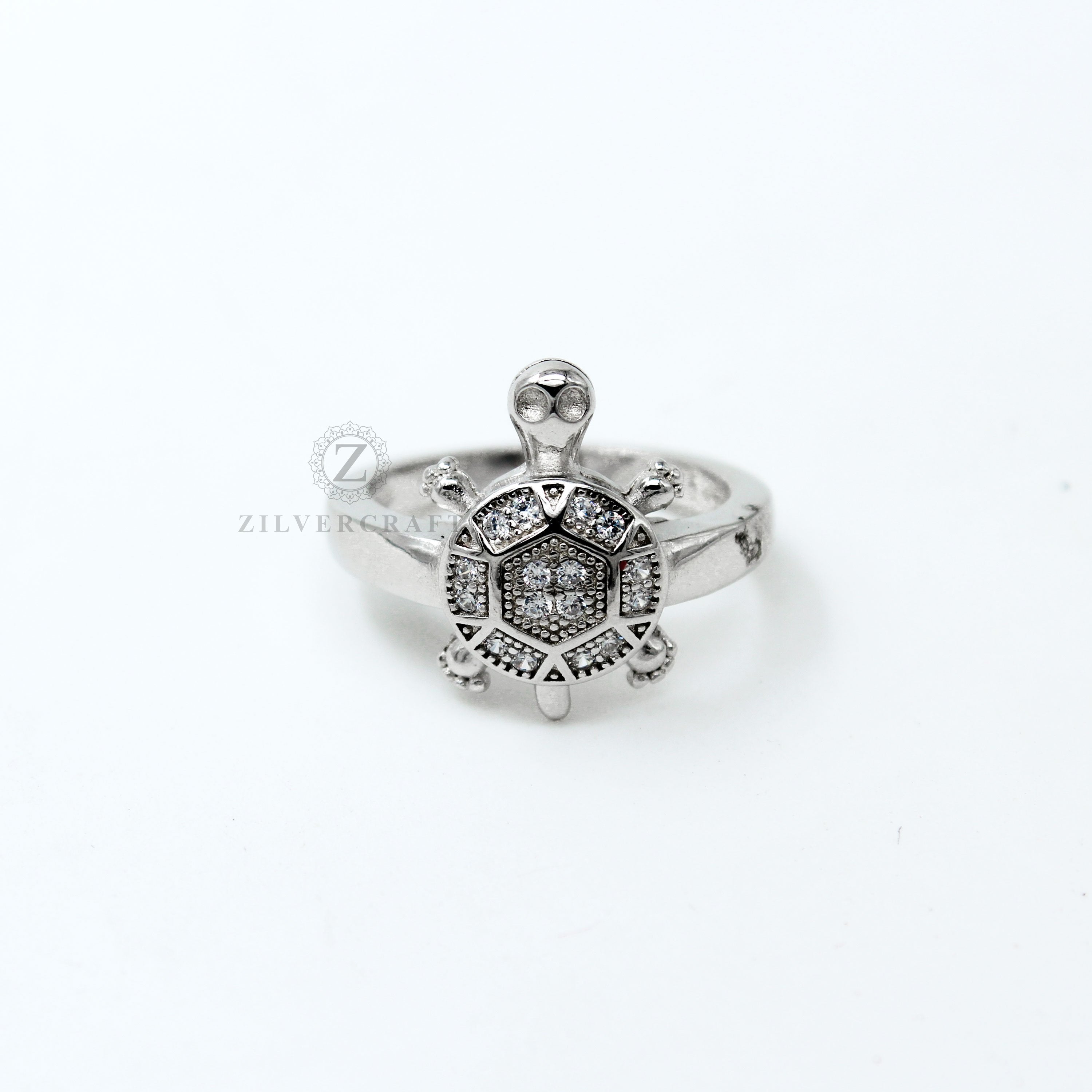 Sterling Silver Turtle Ring, Size Adjustable | Burnie's Rock Shop, Inc.